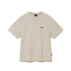 남자 여자 쿨 면 봄 반팔티 티셔츠 예일 (23SS) [ONEMILE WEAR] SMALL ARCH TEE OATMEAL