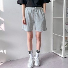더베이직샵 남녀공용 소프트터치 스트레치 무지 트레이닝 반바지