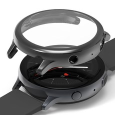누아트 갤럭시워치 액티브2 풀커버케이스 40mm, 블랙