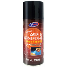 브이텍 스티커 앤 접착제 제거제 200ml, 1개