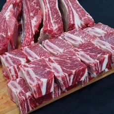 한우랑돼지랑 캠핑용 삼겹살 등갈비 소갈비 LA갈비 보쌈 부채살, 소갈비 3kg