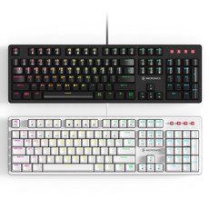 마이크로닉스 MANIC EX580L 게이밍 기계식 키보드 블랙, 블랙 갈축