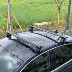 루프바스켓 루프랙 짐받이 캐리어 레이 티볼리 SUV 승용차 수하물랙 크로스바, 실버 1.5미터(한 쌍)