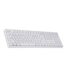 앱코 블루투스 PBT 무접점 게이밍 키보드 45g, KN10BT, 화이트
