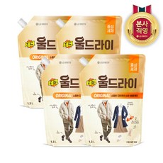 [엘지생활건강] 테크 울드라이 중성세제 오리지널 리필 1.3L x 4개, 상세 설명 참조, 상세 설명 참조