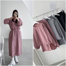 여성용 아노락 스커트세트