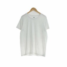 유니클로 화이트 카모 스포츠라운드반팔티 여자 M [100] 4462