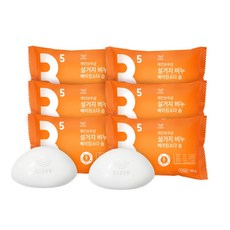 레인보우샵 설거지비누 베이킹소다 솝 120g, 6개