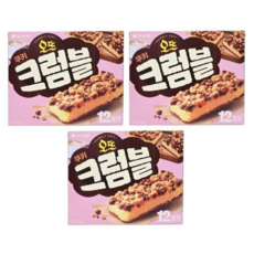 오리온 오뜨 쿠키 크럼블 336g 대용량 상품, 3개