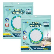 구연산 베이킹소다 프리미엄 일회용 원형 145mm 150mm 물걸레 3겹 청소포 22매 X 2팩