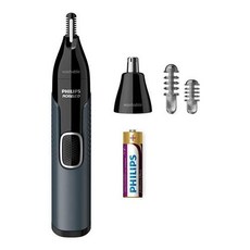 필립스 Norelco 노즈 트리머 3000 블랙 코털 귀털 눈썹용 NT3600/42, Nosetrimmer 3000