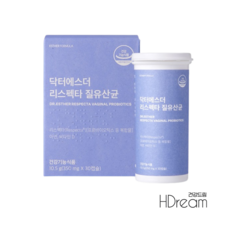 여에스더 질유산균 리스펙타 프로바이오틱스 락토페린 HD 아연 비타민D 질건강 에스더유산균, 30캡슐, 1개