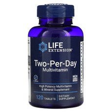 라이프 익스텐션 투퍼데이 태블릿 Life Extension Two-Per-Day Tablets 120 태블릿, 120정, 1통