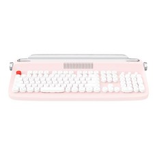 엑토 레트로 저소음 무선 타자기 키보드 거치대 W503, 핑크, 일반형