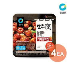 청정원 안주야 논현동 포차스타일 직화불막창 160g x 4팩, 4개