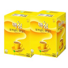 맥심 모카골드 마일드 커피믹스, 250개입, 2박스