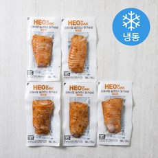허닭 프레시업 슬라이스 닭가슴살 케이준 (냉동), 100g, 5개