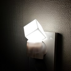 쌍떼 감성 LED 취침등 큐브, 주광색(하얀빛)