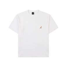 로고 패치 티셔츠 2701 화이트