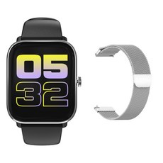 타니프로 스마트워치 5중광원센서 앱GPS, 본품(플래티넘실버), 밴드(실버메탈), 43mm, GPS