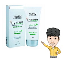 선블럭 여심 그린티 유브이 선블럭 SPF50 PA+ 70ml 자외선차단제 녹차추출물 피부진정 자외선차단 순한선크림 저자극선크림, 선블럭 70ml 1개