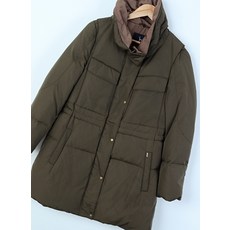 W(S)헤지스 롱패딩 점퍼자켓 오리털 카키