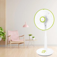 기본 선풍기 스탠드형 좌석용 가정용 3종 택 1, (산뜻한 라임)