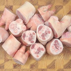 미니족한벌 원형컷팅 절단 국내산 냉동 쫄깃한 돼지족발 콜라겐 듬뿍, 단품
