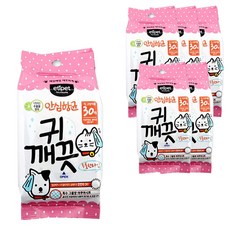 에티펫 반려동물용 귀 깨끗 세정 물티슈 30p, 150g, 6팩