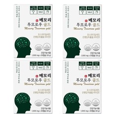 이시형박사 식약처인증 뇌영양제 뇌건강 포스파티딜세린 300mg 인지력 개선을 위한 건강기능식품 비타민E 노화로 인한 뇌건강회복 메모리투모로우, 4개