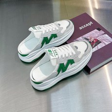 Modern Fashion 여성 뮬 운동화 스니커즈 통굽 반슬리퍼