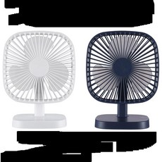 저소음 충전식 각도조절 탁상 미니선풍기 써큘레이터 책상용 발풍기 학교, 상세페이지참조, 브리즈 스퀘어선풍기 화이트