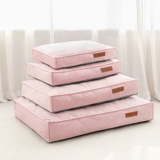 디스독왓캣 애견방석 강아지 대형견 침대 방석, 01. 슬립웰 애견 방석, 핑크