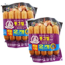 목우촌 주부9단 통그릴 프랑크 290gx4개 후랑크소시지/아이스팩+보냉팩포장, 1개, 290g