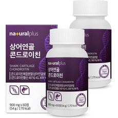 내츄럴플러스 상어연골 콘드로이친 영양제 54g, 60정, 2개
