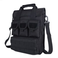 Men Womens Computer Handbag Nylon Wearproof Waterproof Tactical Molle Bag Outdoor Cli [B00087604], 01-black-87604