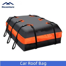 루프백 roof bag 자동차 지붕 가방 옥상 탑 카고 캐리어 가방 랙이 있거나없는 모든 차량용 20 입방 피트 방수 미끄럼 방지 패드 포함 243, 검은색