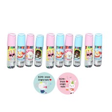 날쌘거북이 애니멀 손잡이 싸인펜 12색 2종 x 5p + OPP 리본끈 포장 + 메시지 스티커 2p 랜덤발송, 핑크, 블루, 10세트