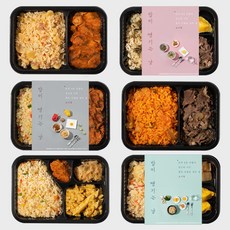 2주 다이어트 도시락 저탄고지 6종, 밥이땡기는날도시락_6종_6팩
