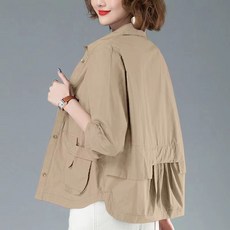 중년 엄마 바람막이 점퍼 여름 자켓 빅사이즈 5xl