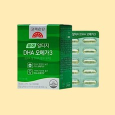 고려은단 퓨어 알티지 DHA 오메가3 60캡슐 1박스