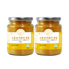 바로푸드 수용성 커큐민 분말 가루 강황 인도산 200g, 2통
