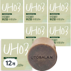 유토밸런 유근피 수제비누, 120g, 12개