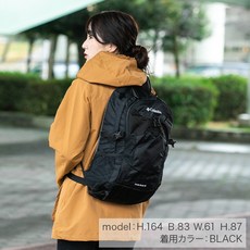 콜롬비아 배낭 20L 남녀공용 블랙 등산백팩 PU8428 010, ＢＫ／０１０, ２０