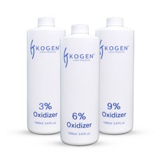 코겐 프리온 옥시던트 산화제 3% 6% 9% 1000ml/탈색약/염색산화제 브리치 산화제, 9퍼센트, 1개
