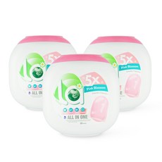 엘에이 올인원 캡슐세탁세제 핑크블라썸 80개입, 3개
