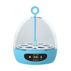 스마트 병아리 부화기 6구 자동회전 수동회전, 블루