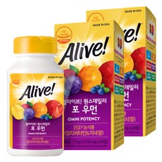 얼라이브 원스데일리 포 우먼 멀티 비타민, 60정, 2개