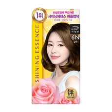 미쟝센 샤이닝 에센스 새치전용 염색제, 6N 갈색, 2개