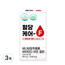 바나바잎 추출물 혈당케어 F, 3개, 60정